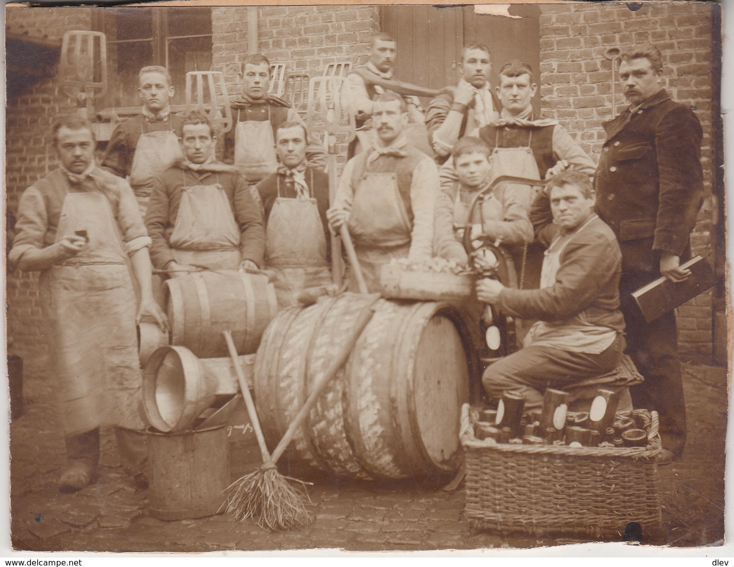 Brasserie Jespers - Photo Collée Sur Carton - Format 12.5 X 16.5 Cm - Anciennes (Av. 1900)