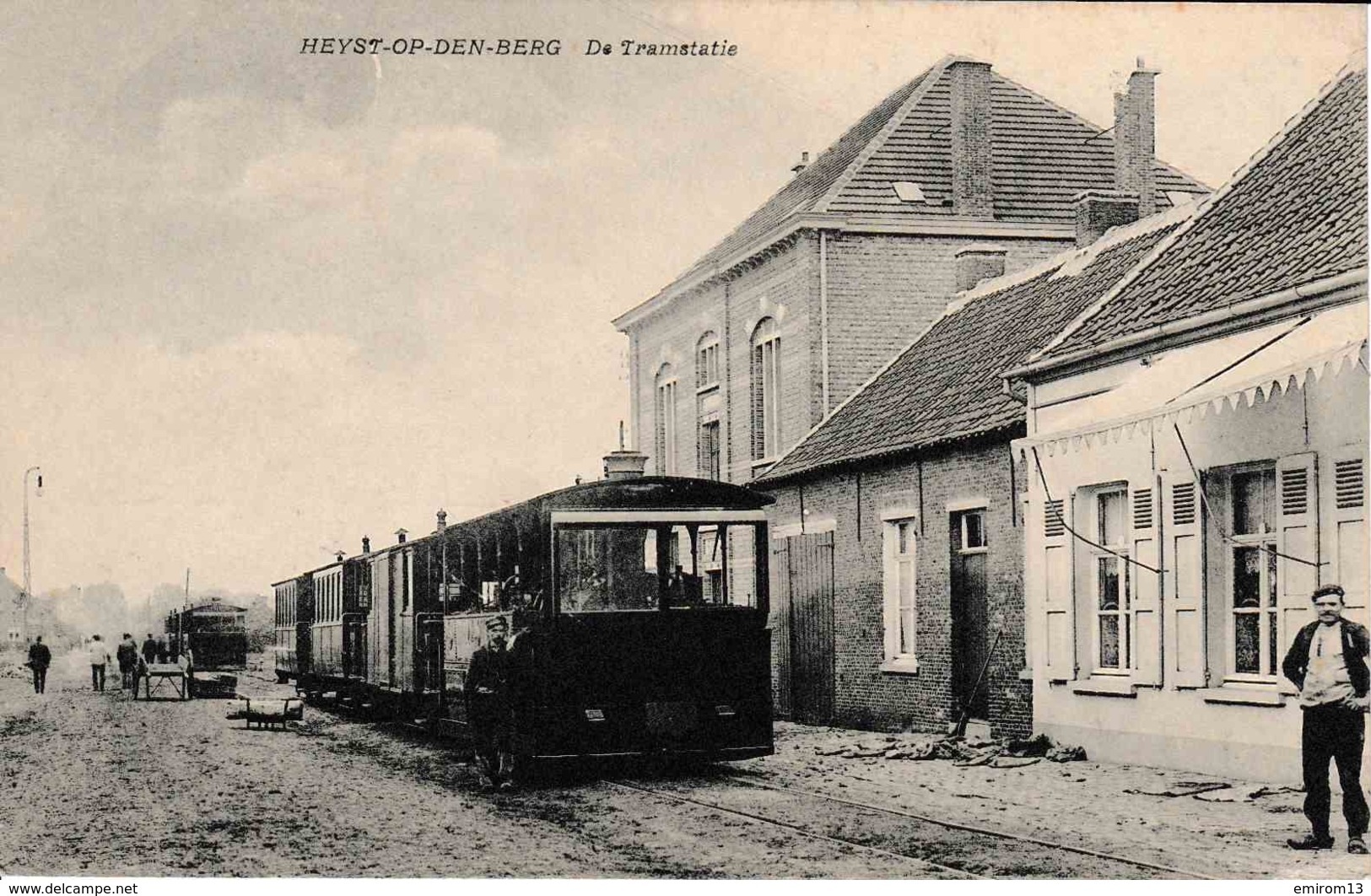 Heyst-Op-Den-Berg De Tramstatie La Gare Du TRAM à Vapeur Très Belle Carte - Heist-op-den-Berg