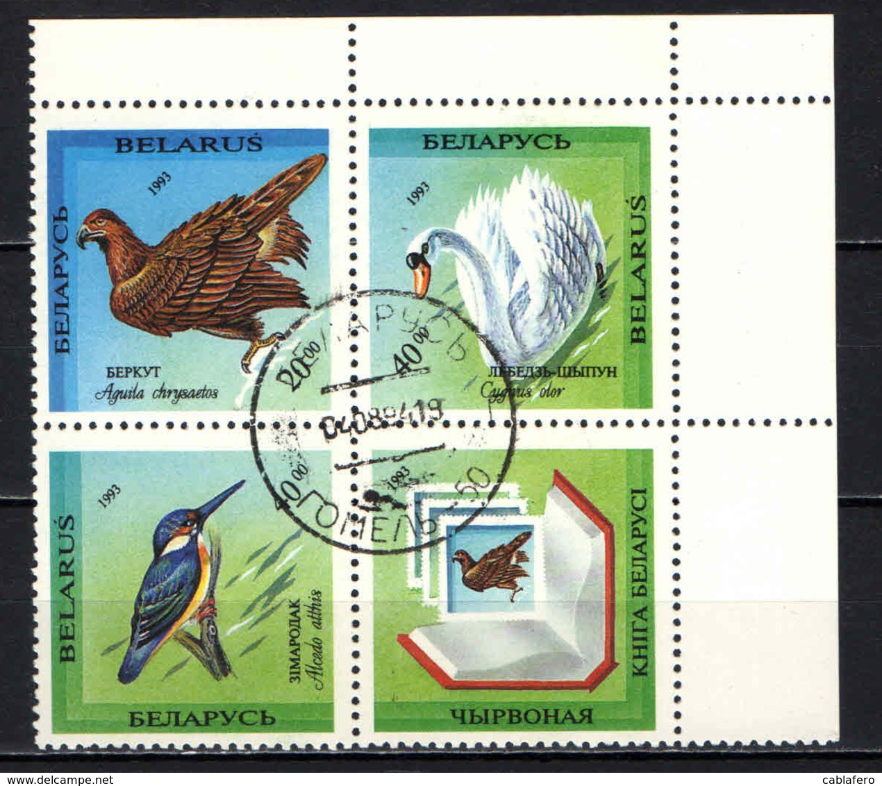 BIELORUSSIA - 1994 - UCCELLI - BIRDS - USATI - Bielorussia