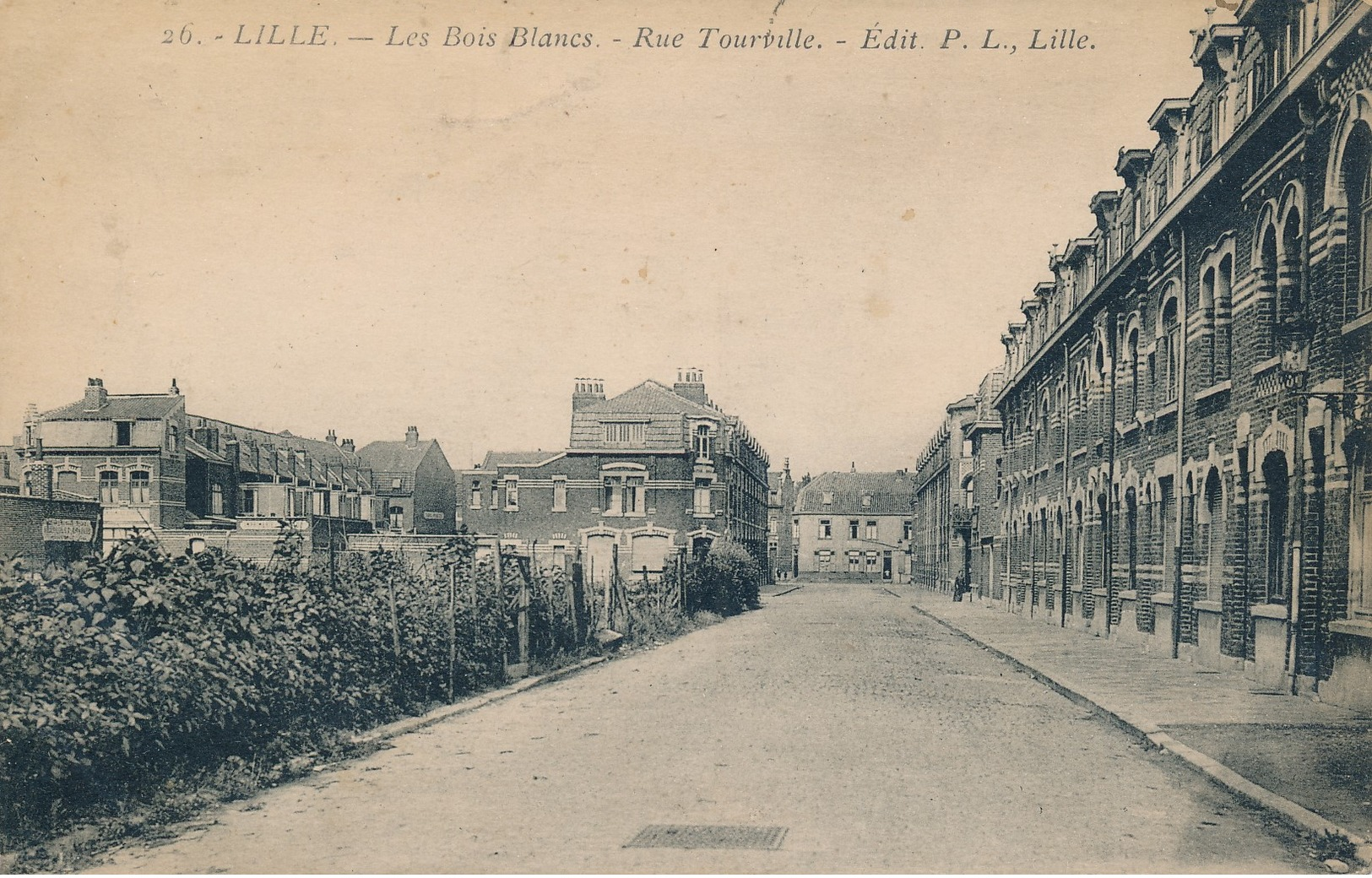 Lille Les Bois Blancs PL 26 Rue Tourville Rare - Lille