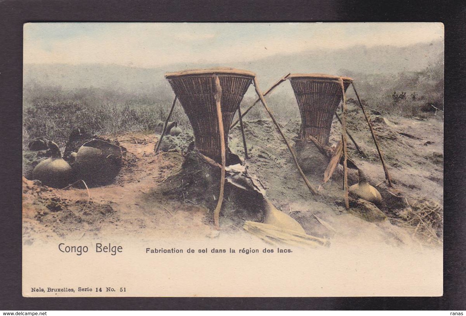 CPA Congo Belge Afrique Noire Non Circulé Métier Du Sel - Belgisch-Kongo