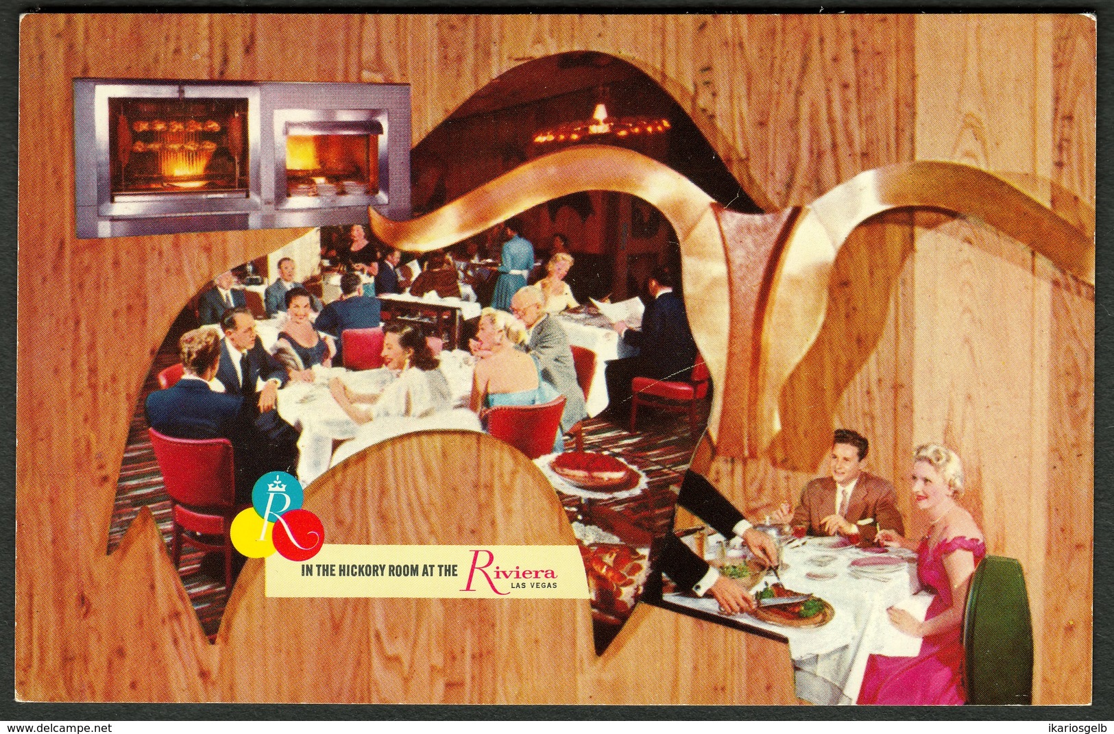 United States ~1955 Las Vegas " World Famous Hickory Room At The Riviere-Hotel " - Las Vegas