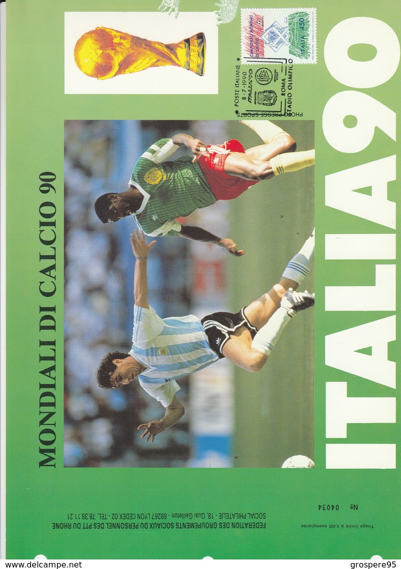 LA COUPE DU MONDE DE FOOTBALL ITALIE 1990 + EURO 1984 - 1990 – Italie