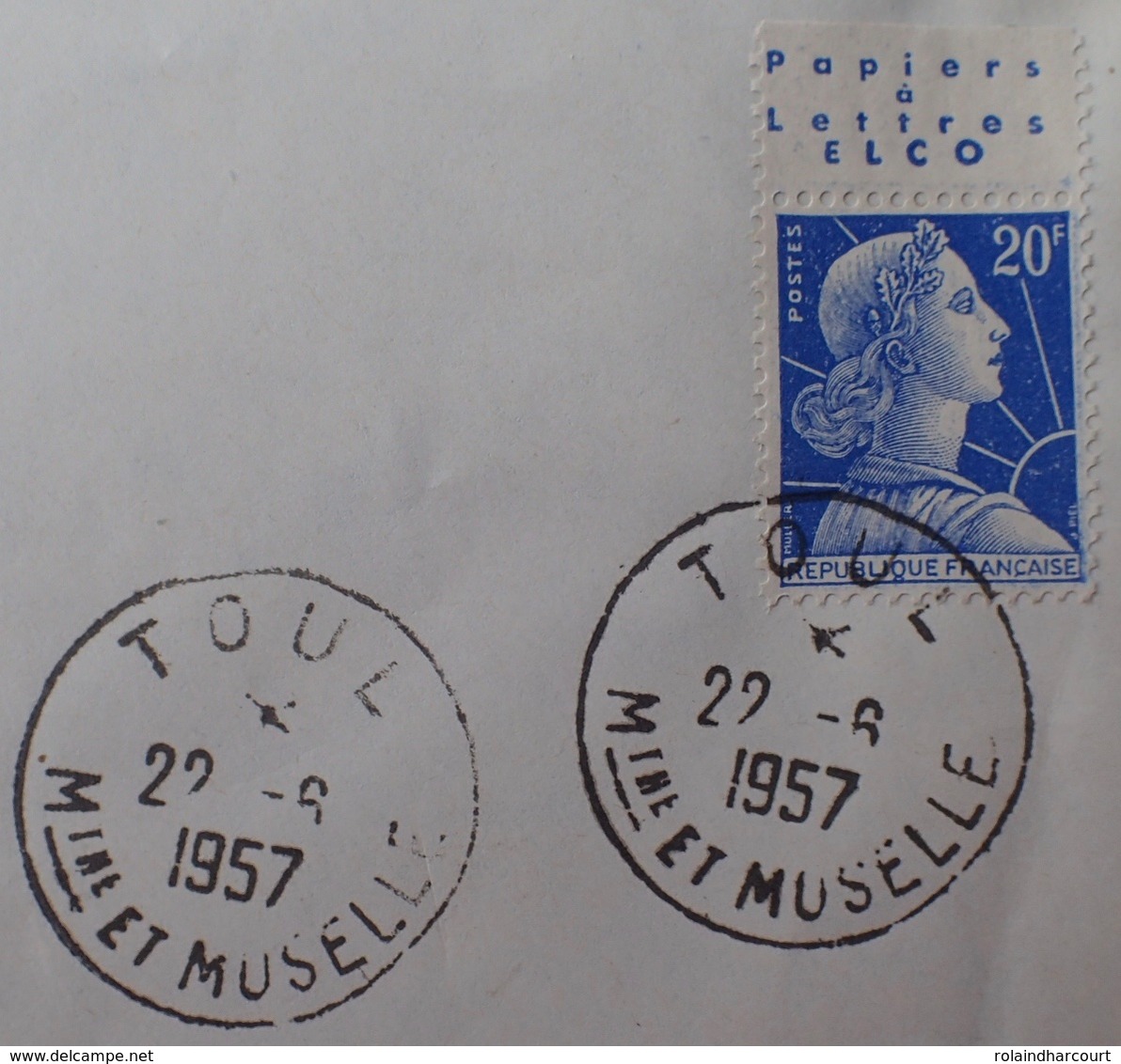 R1949/1555 - TYPE MARIANNE DE MULLER - N°1011B (II) BdF Avec Publicité (sur ✉️) - Other & Unclassified