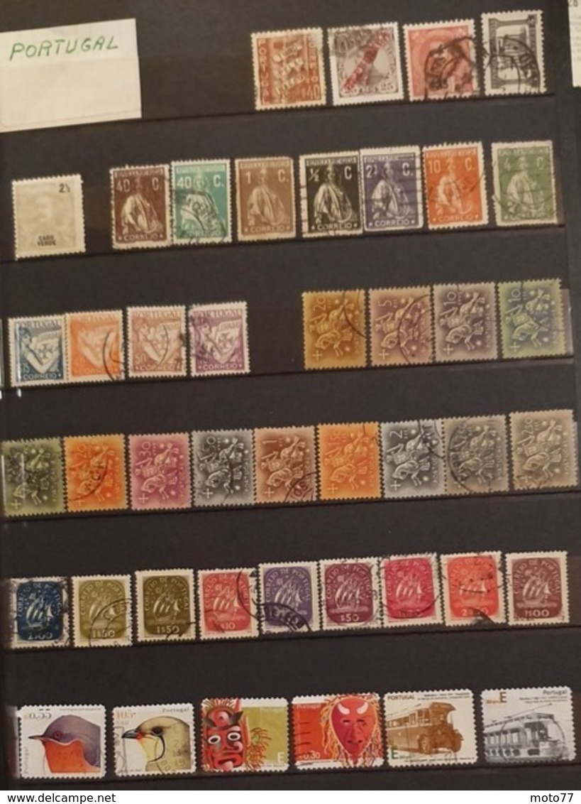 PORTUGAL - 124 TIMBRES - Lot 140 - Voir Mes Autres Ventes De 150 Pays - Colecciones (sin álbumes)