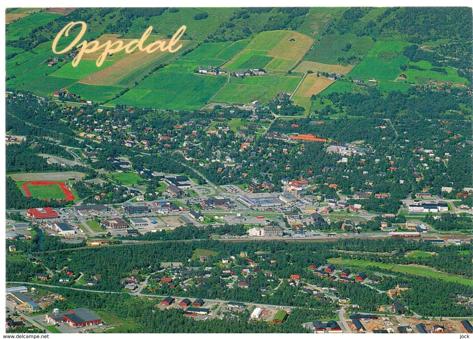 Postcard Stadium Oppdal Norway Small Stadion Stadio - Estadio - Stade - Sports - Football  Soccer - Calcio