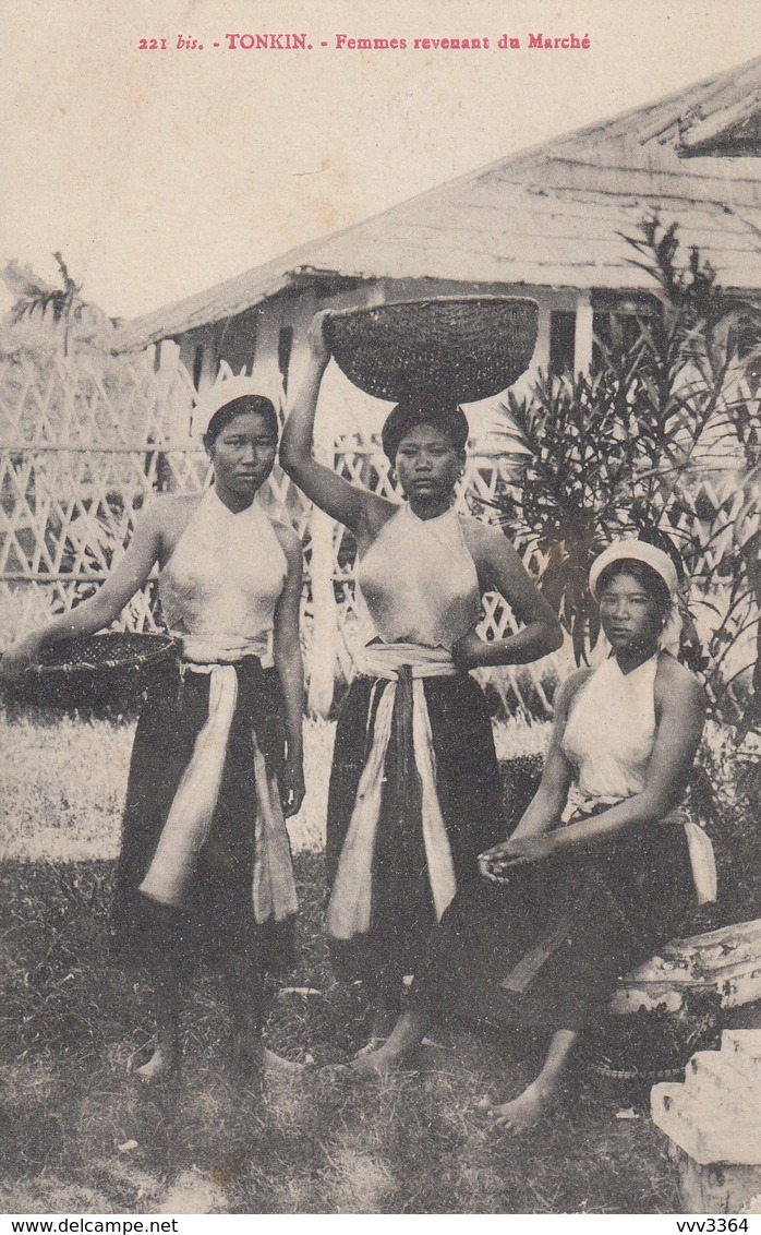 TONKIN: Femmes Revenant Du Marché - Vietnam