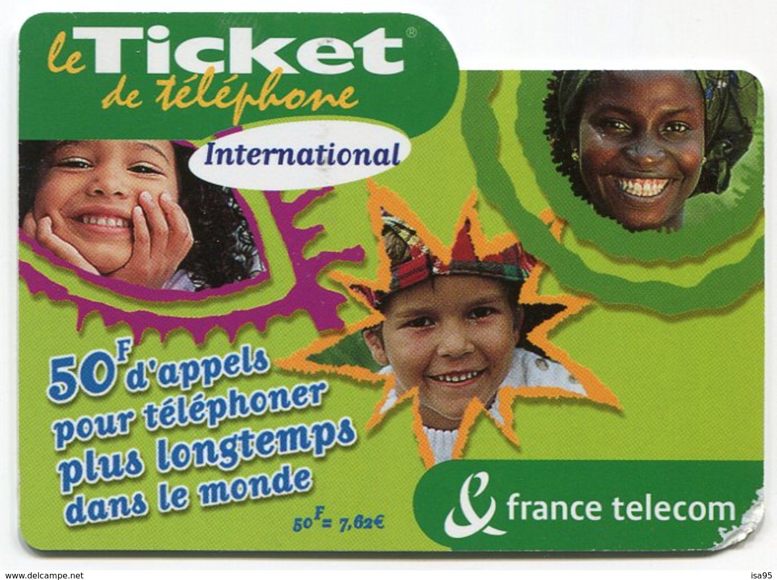 TELECARTE-LE TICKET DE TELEPHONE INTERNATIONAL-2003-50F - FT Tickets