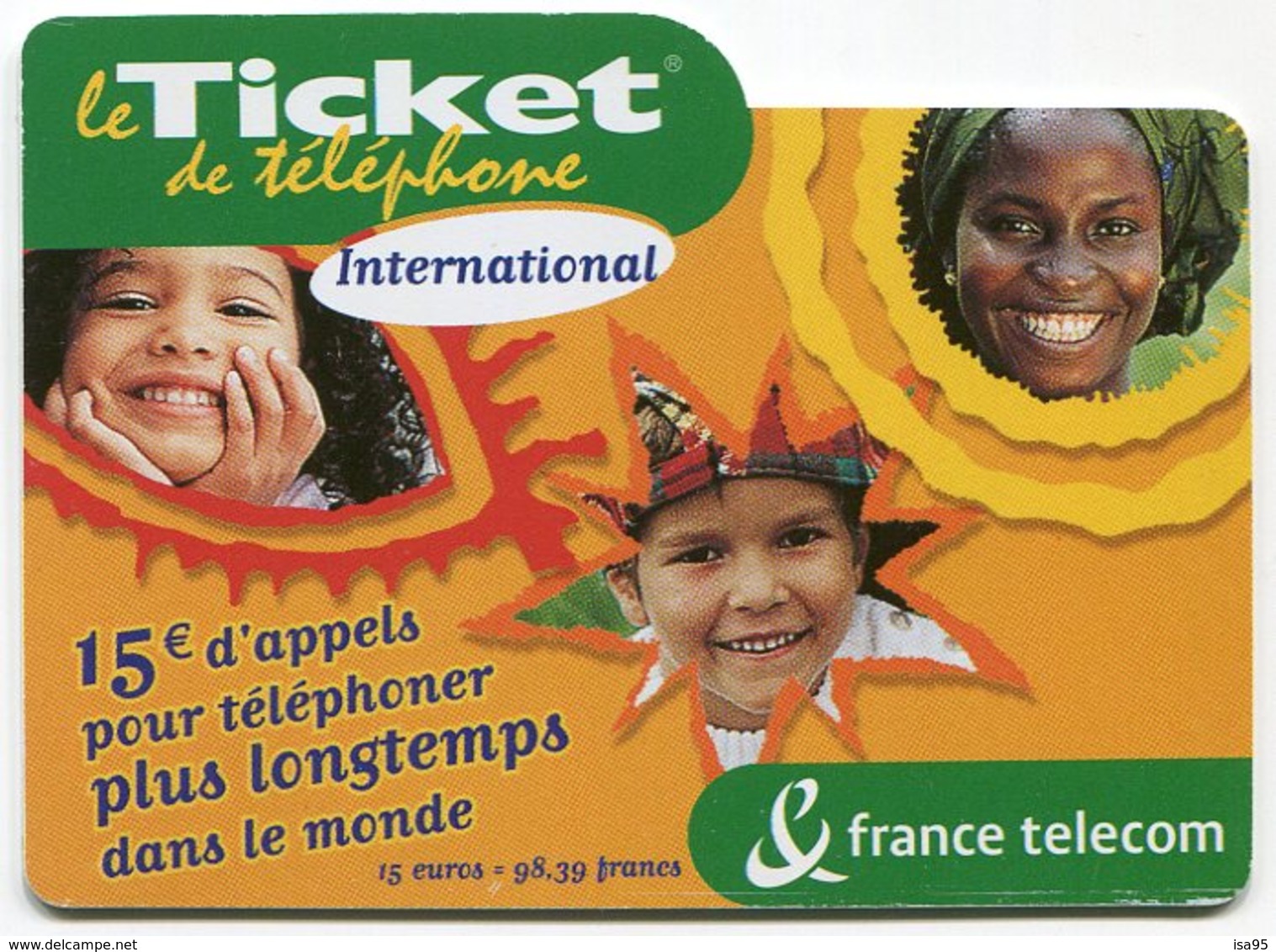 TELECARTE-LE TICKET DE TELEPHONE INTERNATIONAL-2004-15€ - FT