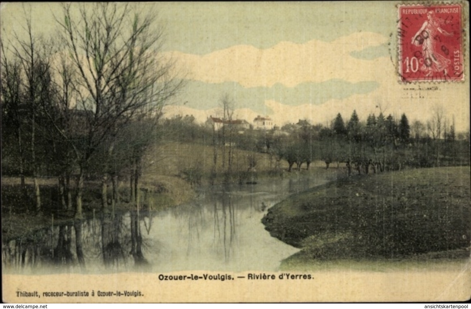 Cp Ozouer Le Voulgis Seine Et Marne, Riviere D'Yerres - Autres & Non Classés