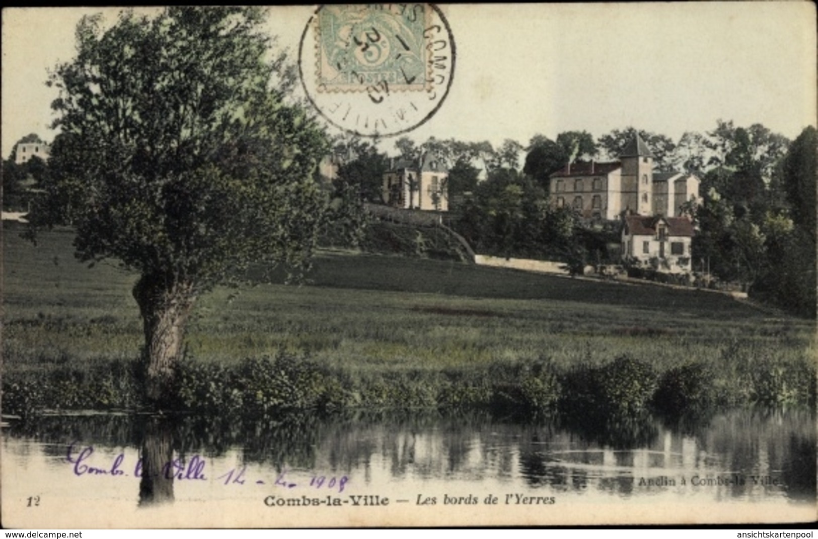 Cp Combs La Ville Seine Et Marne, Les Bords De L'Yerres - Autres & Non Classés