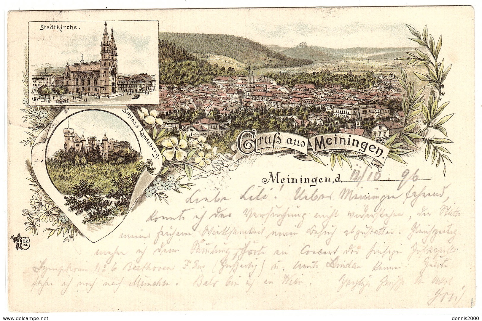 MEININGEN - Gruss Aus Meiningen - Stadtkirche - Schloss - Meiningen