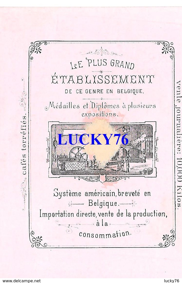 Chromo Van Leckwyck & C° Cafes Torrefié Anvers  (trace De Papier Collé Au Verso Voir Scanne) - Tea & Coffee Manufacturers