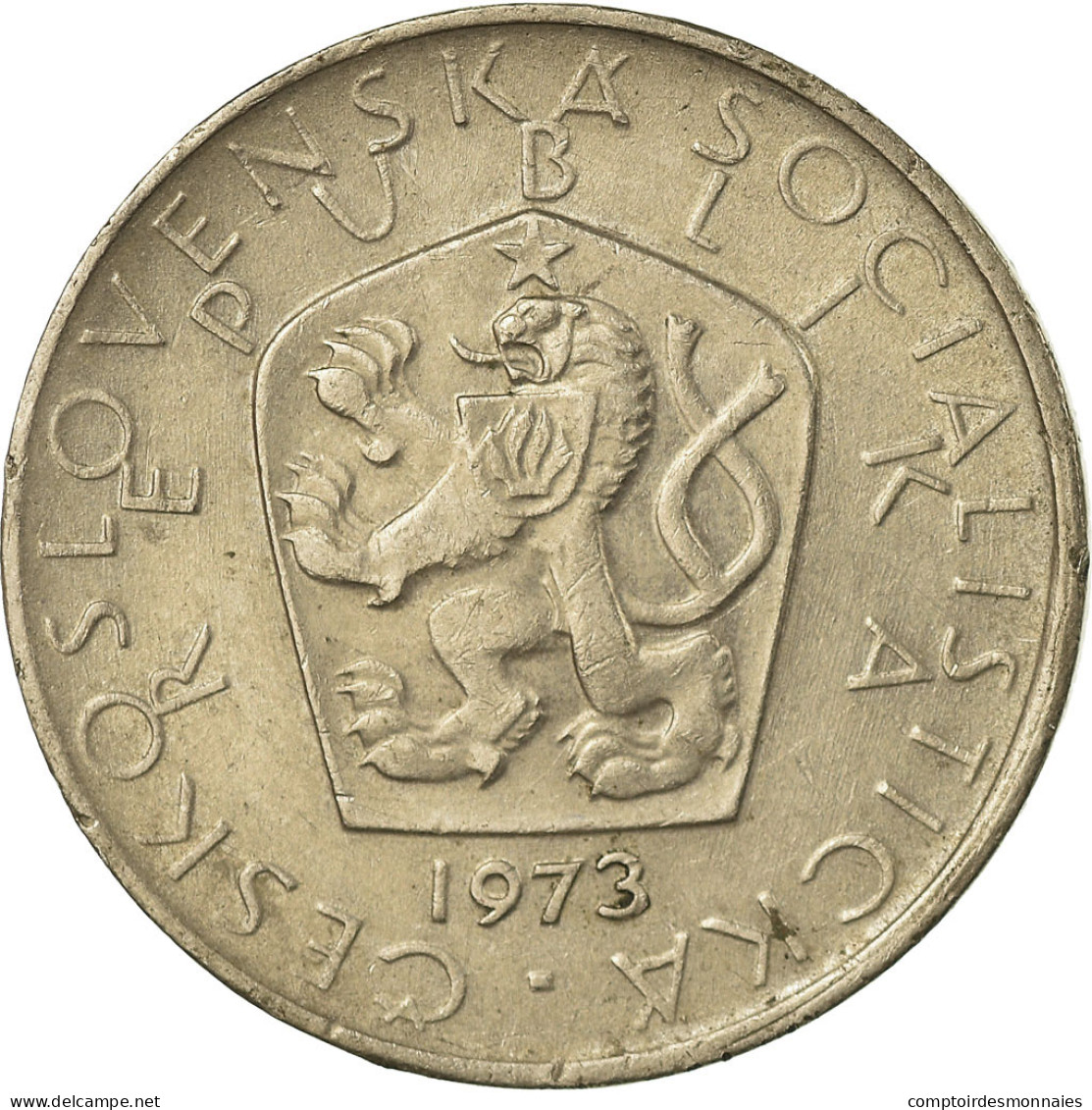 Monnaie, Tchécoslovaquie, 5 Korun, 1973, TTB, Copper-nickel, KM:60 - Tchécoslovaquie