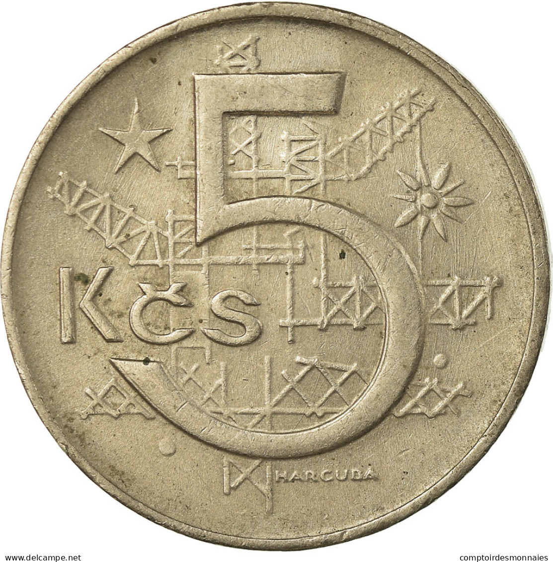 Monnaie, Tchécoslovaquie, 5 Korun, 1973, TTB, Copper-nickel, KM:60 - Tchécoslovaquie