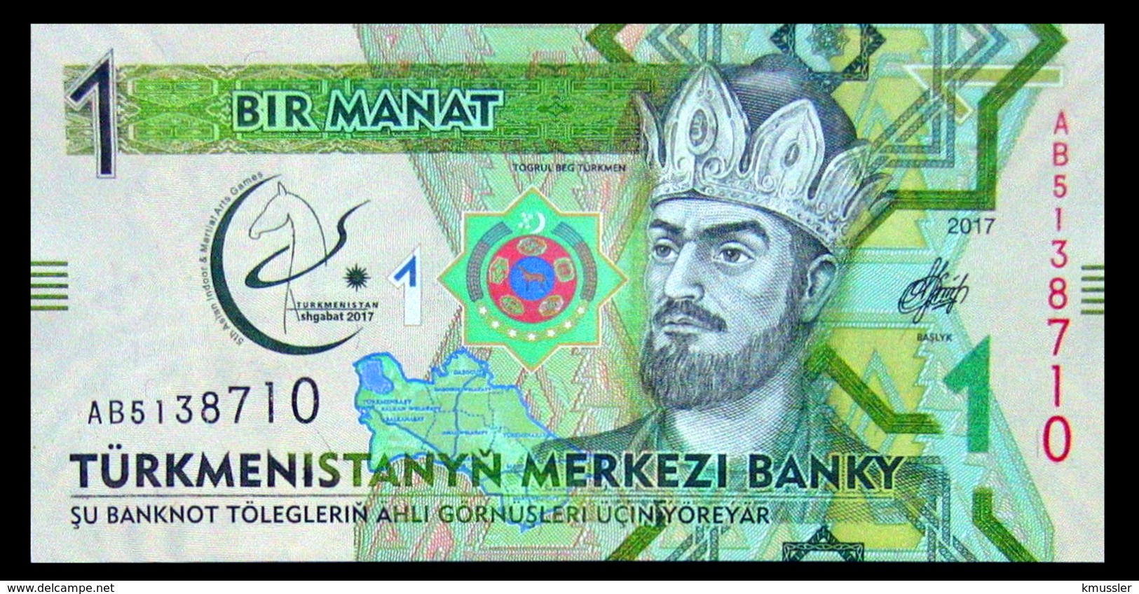 # # # Banknote Turkmenistan 1.000 Manat Commemorative Issue UNC # # # - Turkmenistan