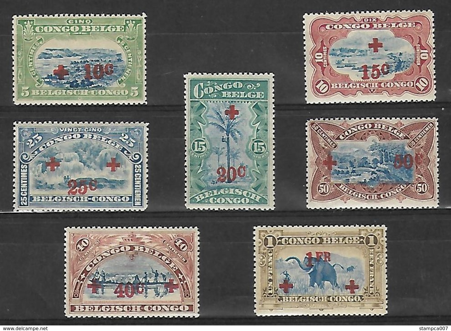 OCB Nr 72/80 Type Mols Opdruk Red Cross Croix Rouge Rode Kruis MNH !!! - Unused Stamps