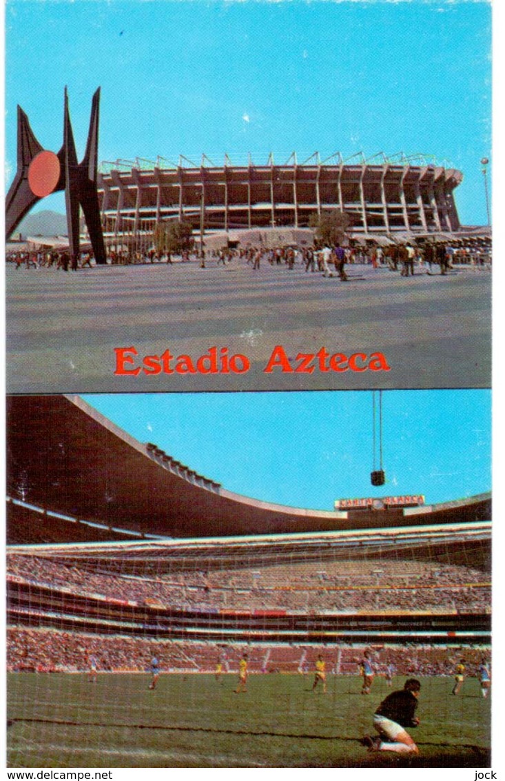 Postcard Stadium Mexico City Mexico Azteca Stadion Stadio Estadio Stade - Sports - Football  Soccer - Calcio