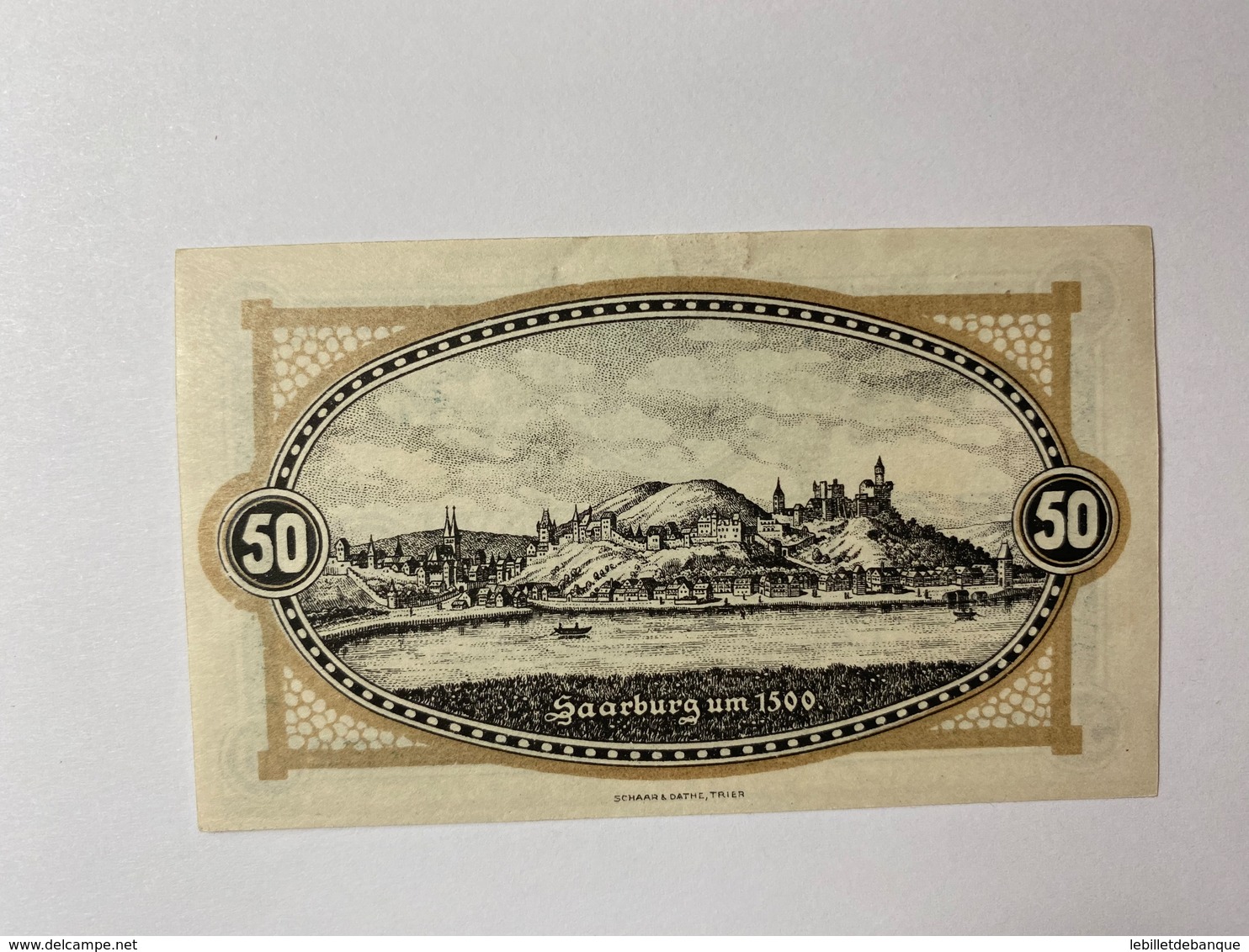 Allemagne Notgeld Saarburg 50 Pfennig - Collezioni