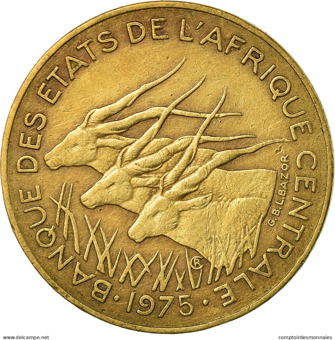 Monnaie, États De L'Afrique Centrale, 10 Francs, 1975, Paris, TTB - Cameroon