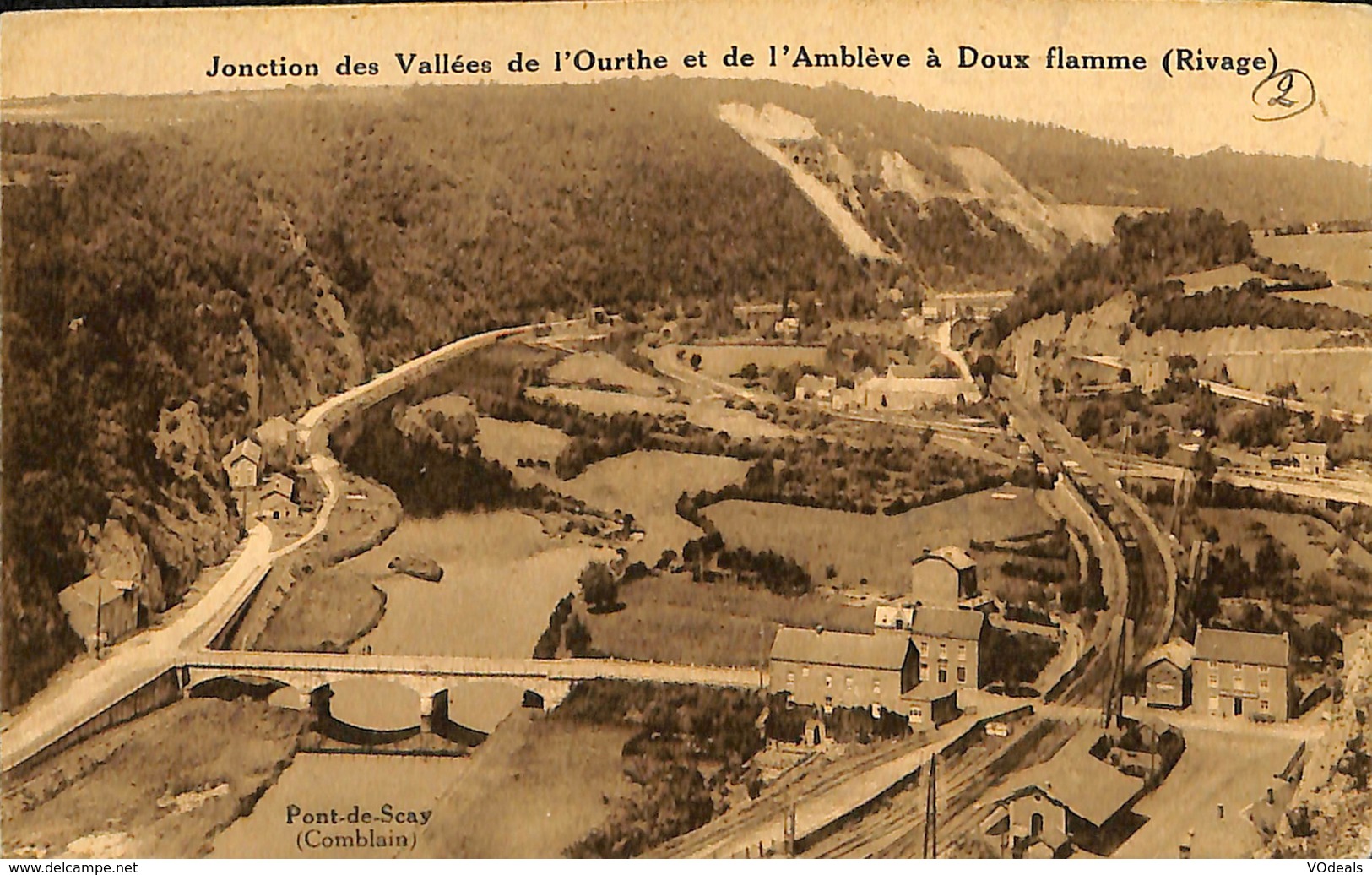 CPA - Belgique - Comblain-au-Pont - Jonction Des Vallées De L'Ourthe Et De L'Amblève à Doux Flamme - Comblain-au-Pont