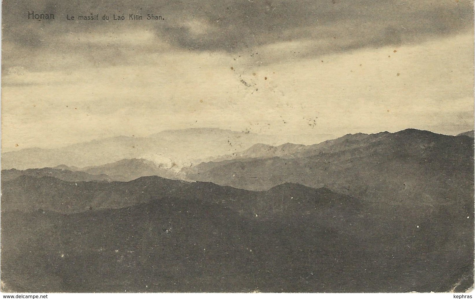 CHINE - CHINA -  HONAN - Le Massif Du Lao Kiûn Shan- Cachet De La Poste 1923 - Chine