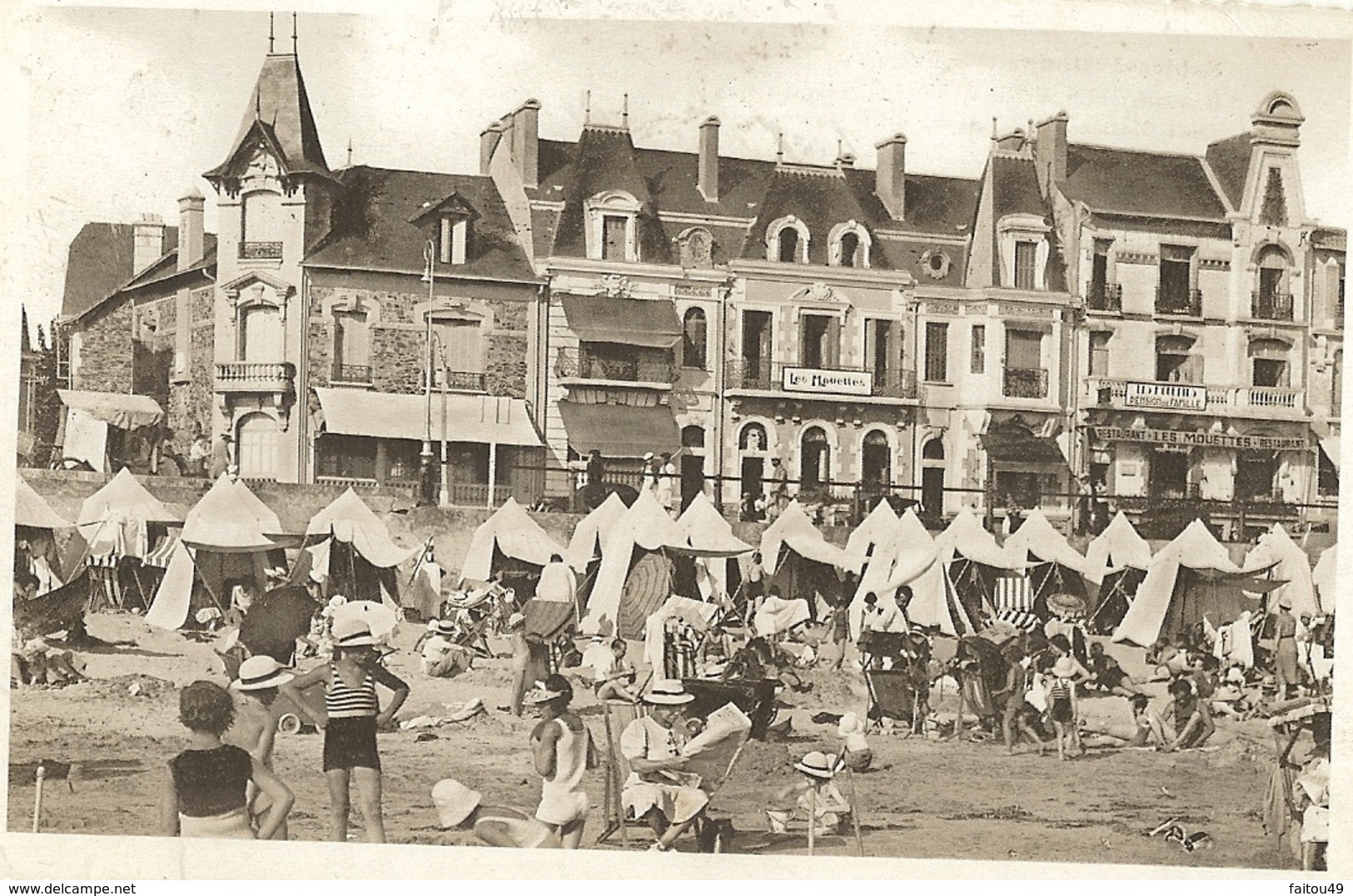 85 - LES SABLES D' OLONNE -    Pension " LES MOUETTES " 21 Quai Clémenceau 25 - Sables D'Olonne