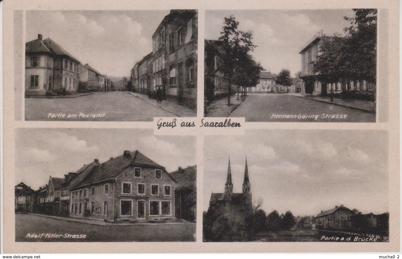 57 - SARRALBE - CARTE GERMANISEE - 4 VUES - Sarralbe