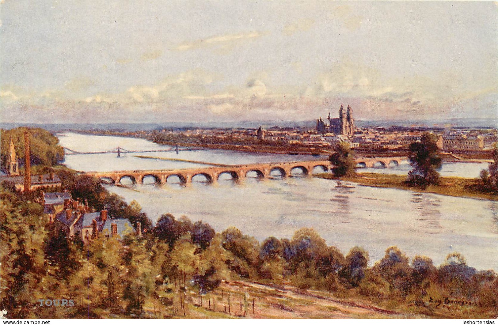 BORDS DE LA LOIRE TOURS EUGENE BOURGEOIS - Bourgeois