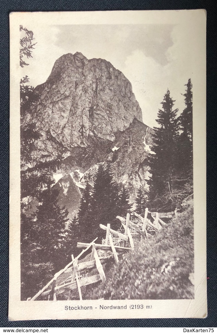 Stockhorn Nordwand Gestempelt 1921 - Other & Unclassified