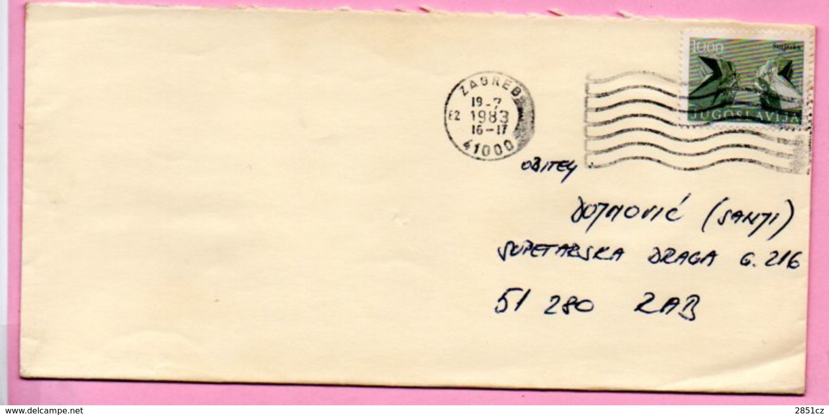 Letter - Postmark Zagreb, 19.7.1983., Yugoslavia - Sonstige & Ohne Zuordnung