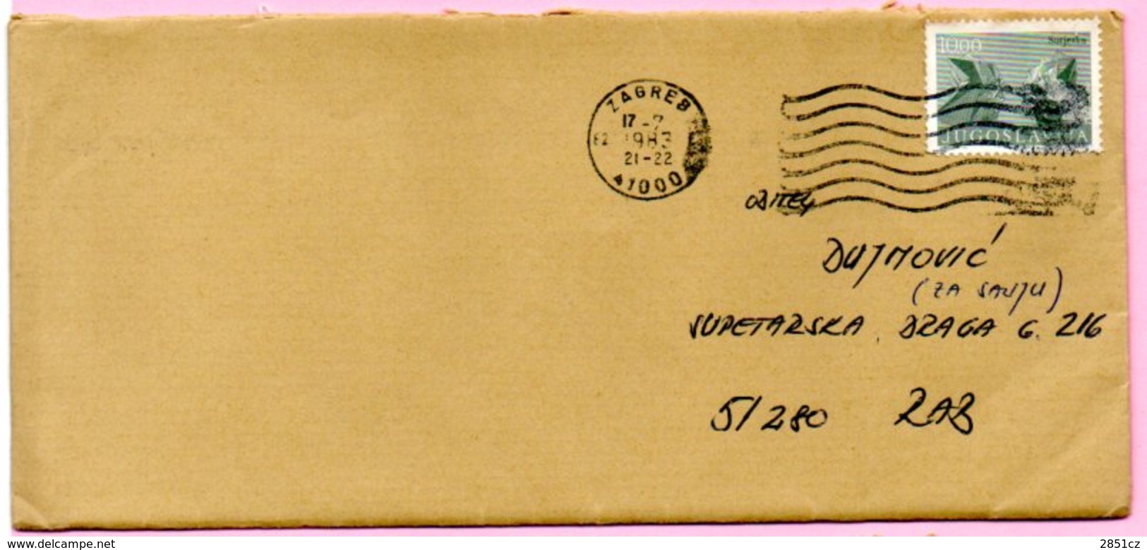 Letter - Postmark Zagreb, 17.7.1983., Yugoslavia - Andere & Zonder Classificatie