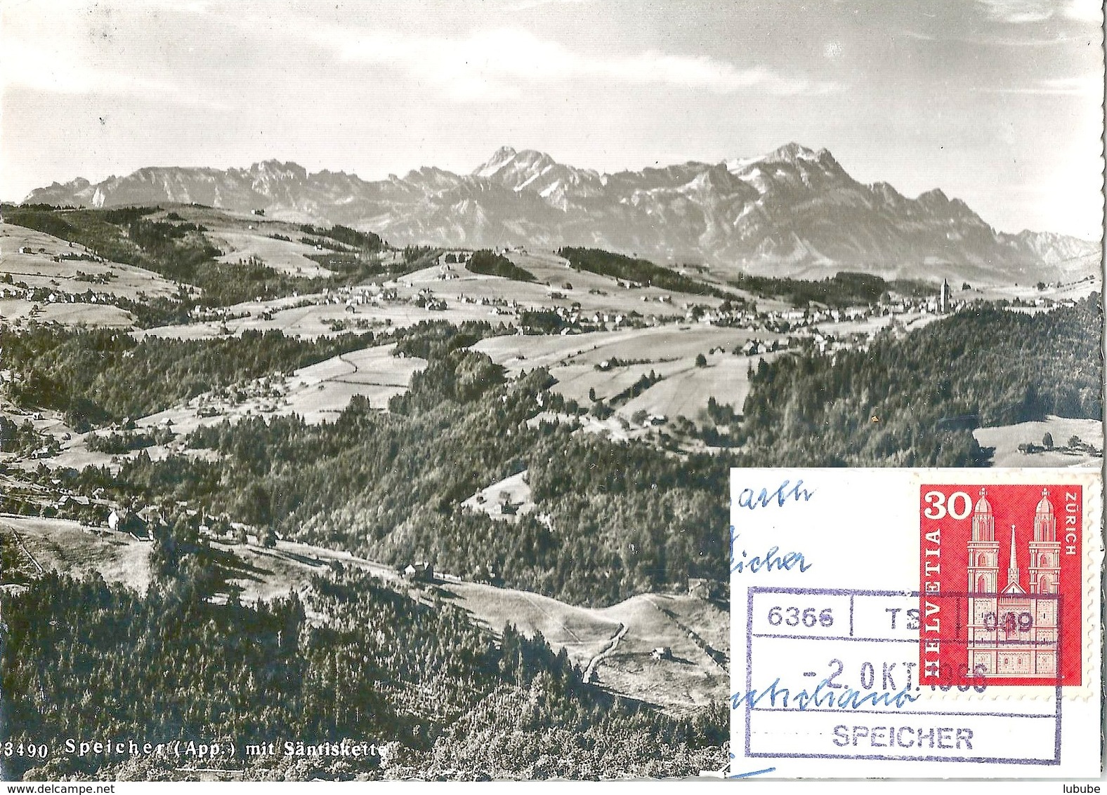 Speicher - Mit Säntiskette  (Bahnstempel)            Ca. 1950 - Speicher