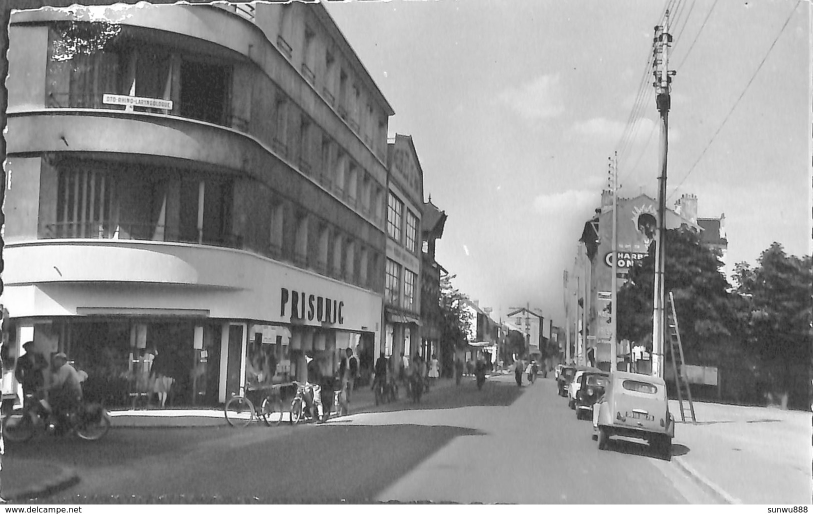 78 - Sartrouville - Avenue Jean-Jaurès (animée Prisunic 2 CV...découpe) - Sartrouville