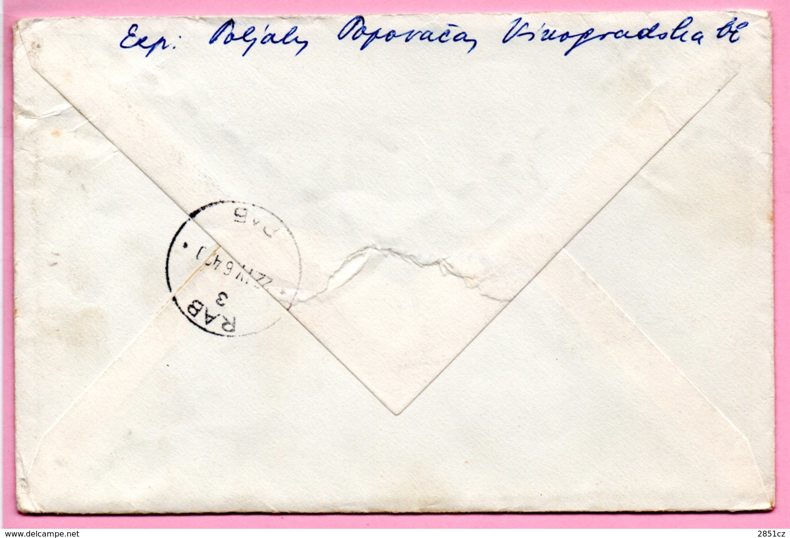 Letter - Postmark Popovača, 21.4.1964. / Rab, 22.4.1964., Yugoslavia - Sonstige & Ohne Zuordnung