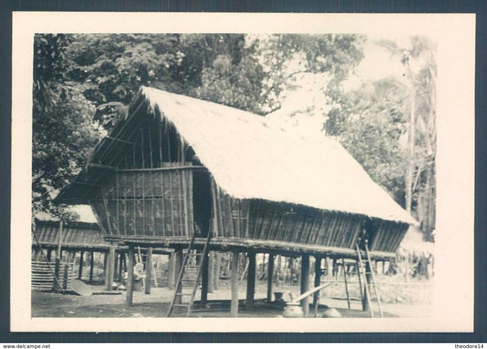 Viet Nam Tonkin Terres Rouges 1949 Village Photo 7 X 10 Cm - Lieux