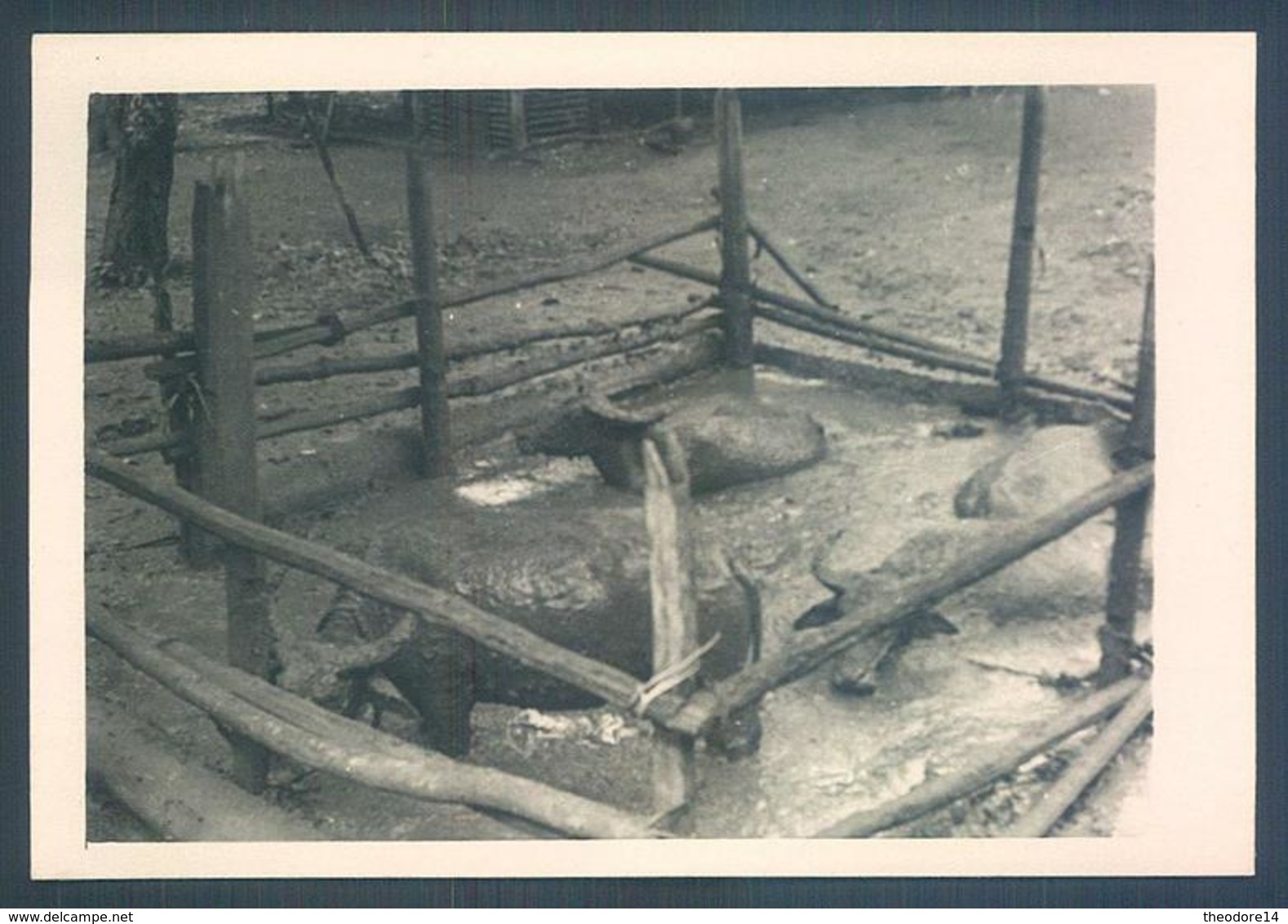 Viet Nam Tonkin 1949 Terres Rouges Village Photo 7 X 10 Cm - Lieux