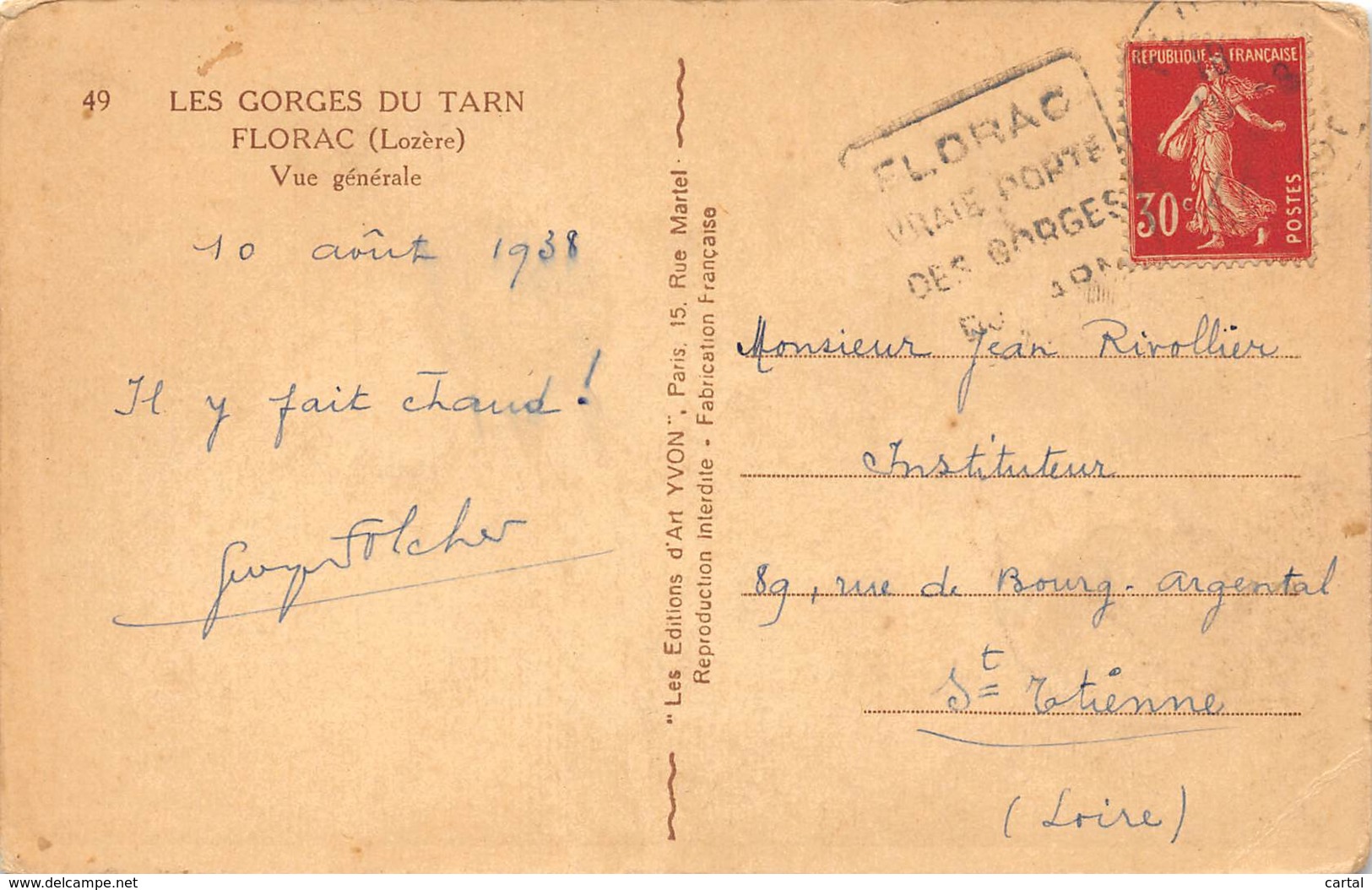 48 - FLORAC - Vue Générale - Florac