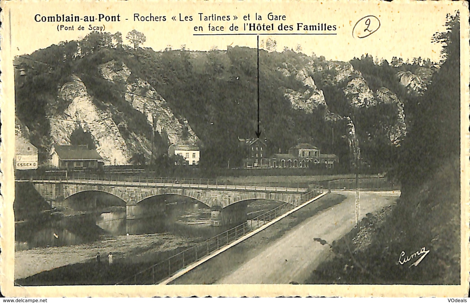 CPA - Belgique - Comblain-au-Pont - Rochers Les Tartines Et La Gare - Comblain-au-Pont