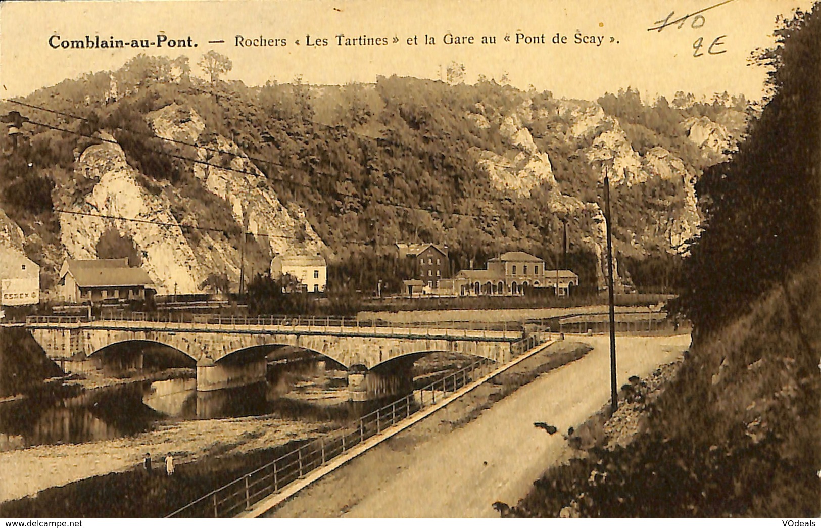 CPA - Belgique - Comblain-au-Pont - Rochers Les Tartines Et La Gare - Comblain-au-Pont