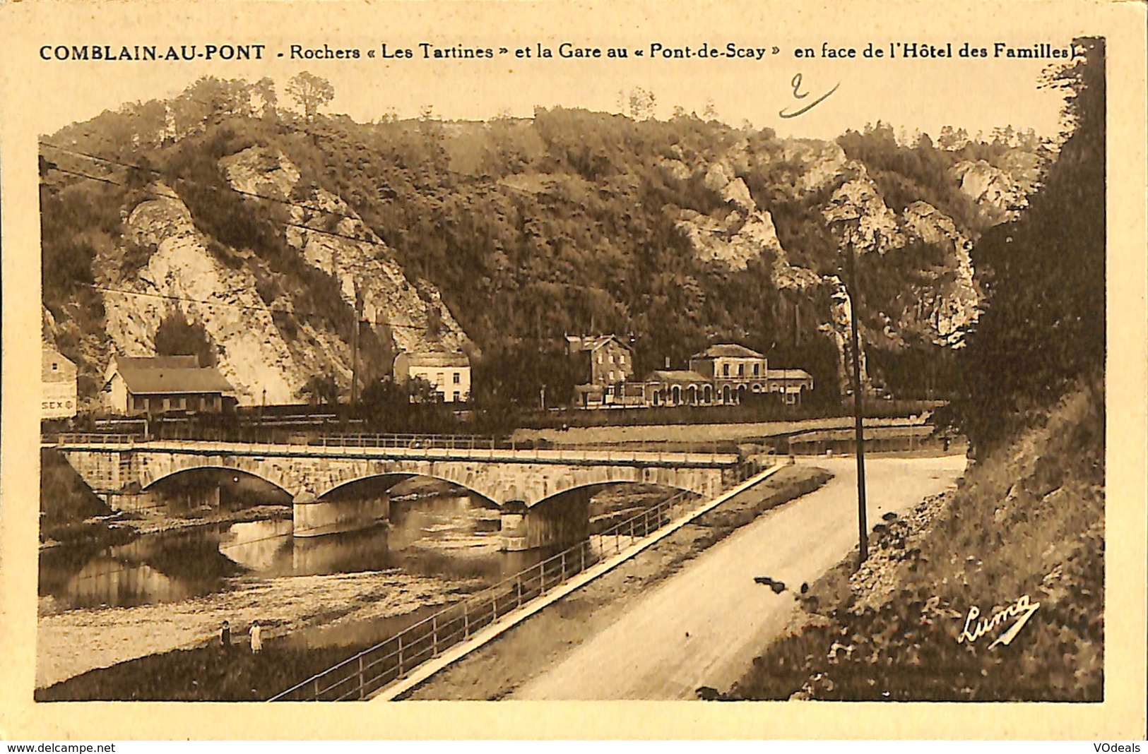 CPA - Belgique - Comblain-au-Pont - Rochers Les Tartines Et La Gare - Comblain-au-Pont