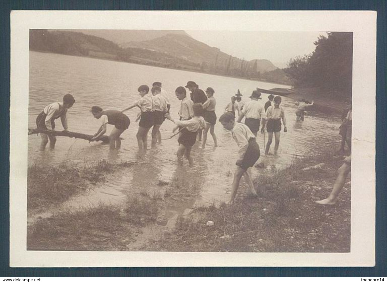 Lot de 7 Photos 73 AIX les BAINS Lac du Bourget 1936 Photos originales 6.5 x 9 cm