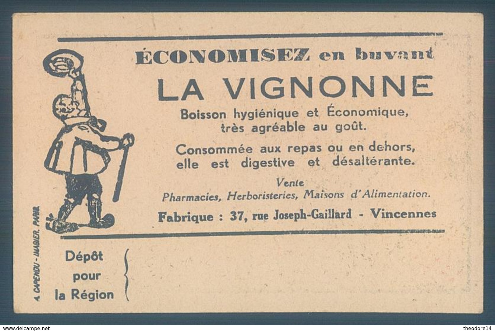 Chromo Motocyclisme Moto La Vignonne 6.5 X 9.5 Cm - Autres & Non Classés