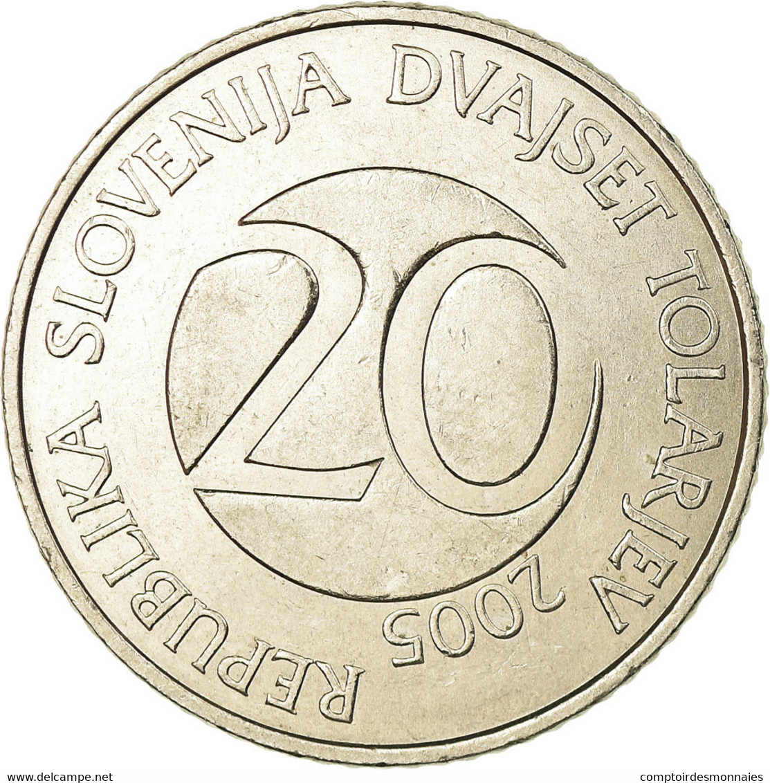 Monnaie, Slovénie, 20 Tolarjev, 2005, Kremnica, TTB, Copper-nickel, KM:51 - Slovénie