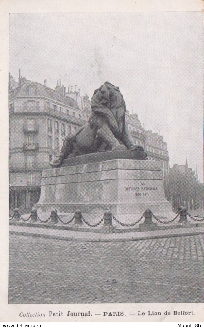 75 - PARIS - LE LION DE BELFORT - COLLECTION PETIT JOURNAL - Statues
