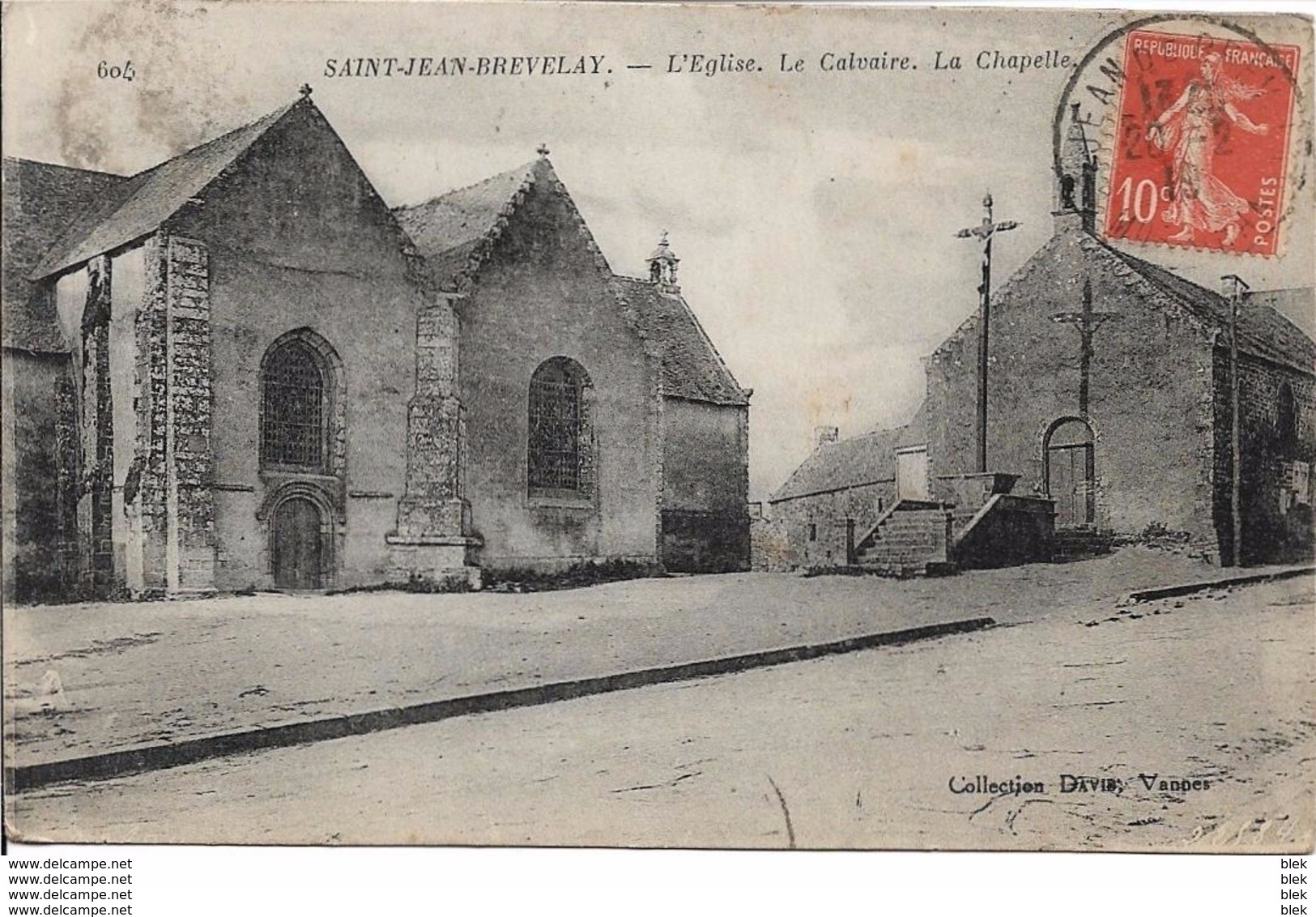 56 . Morbihan : Saint Jean Brevelay : L ' église . - Saint Jean Brevelay