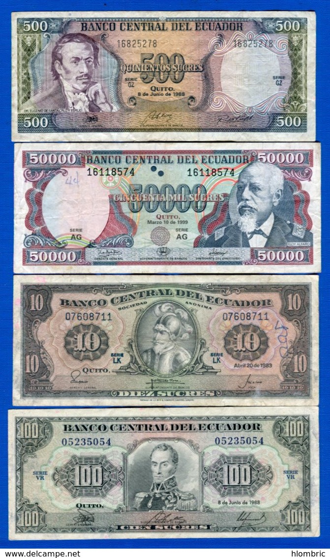 Equateur  7  Billets - Ecuador