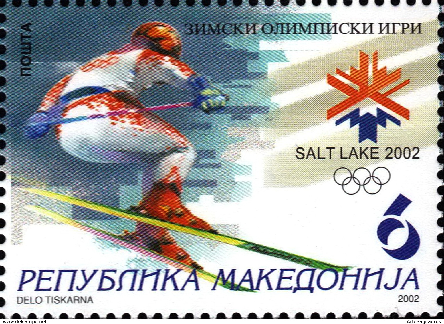 REPUBLIC OF MACEDONIA, 2002, STAMPS, MICHEL 243/244 - OLYMPIC GAMES-SALT LAKE CITY ** - Hiver 2002: Salt Lake City