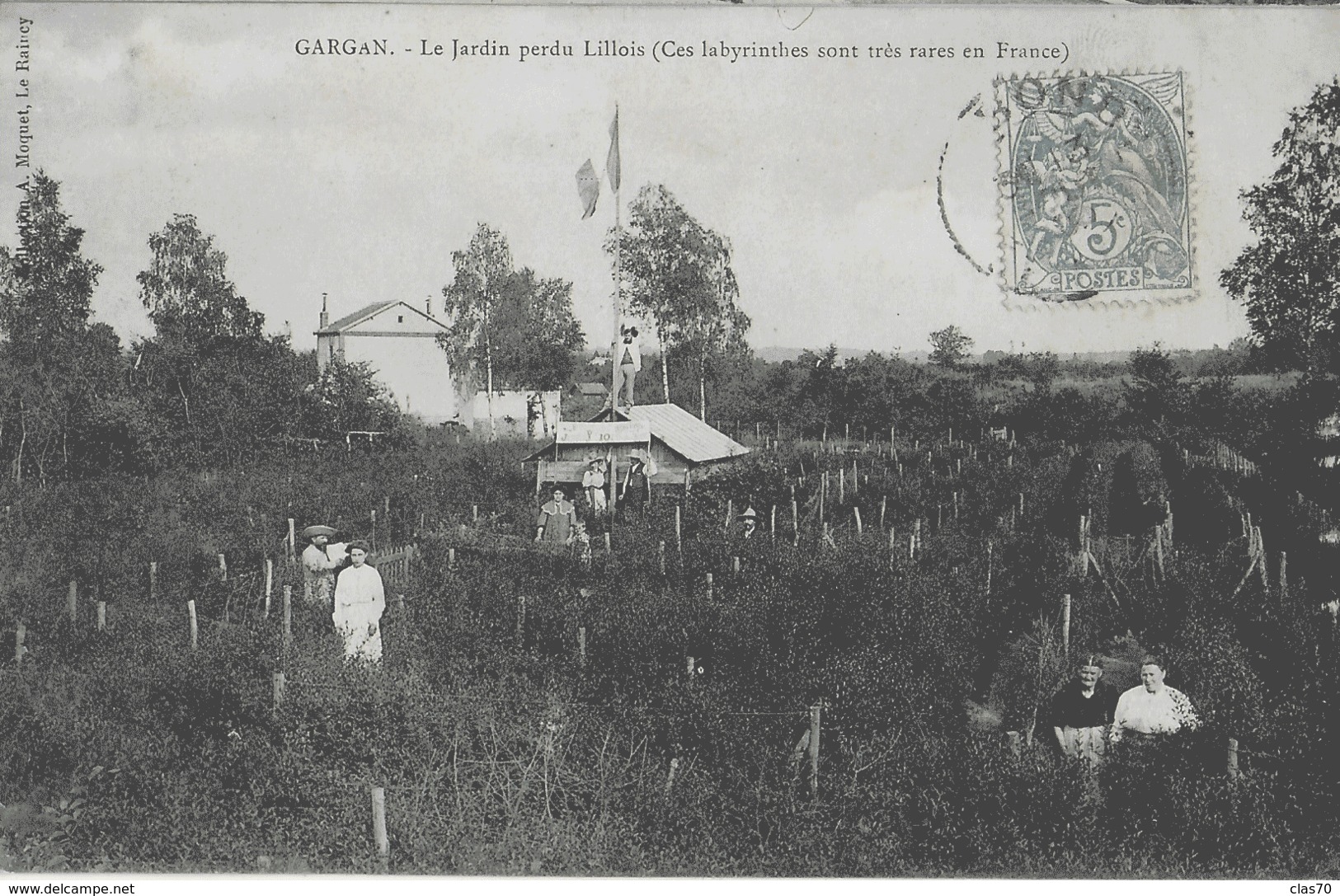 GARGAN - LE JARDIN PERDU LILLOIS - BELLE ANIMATION - VERS 1900 - Livry Gargan