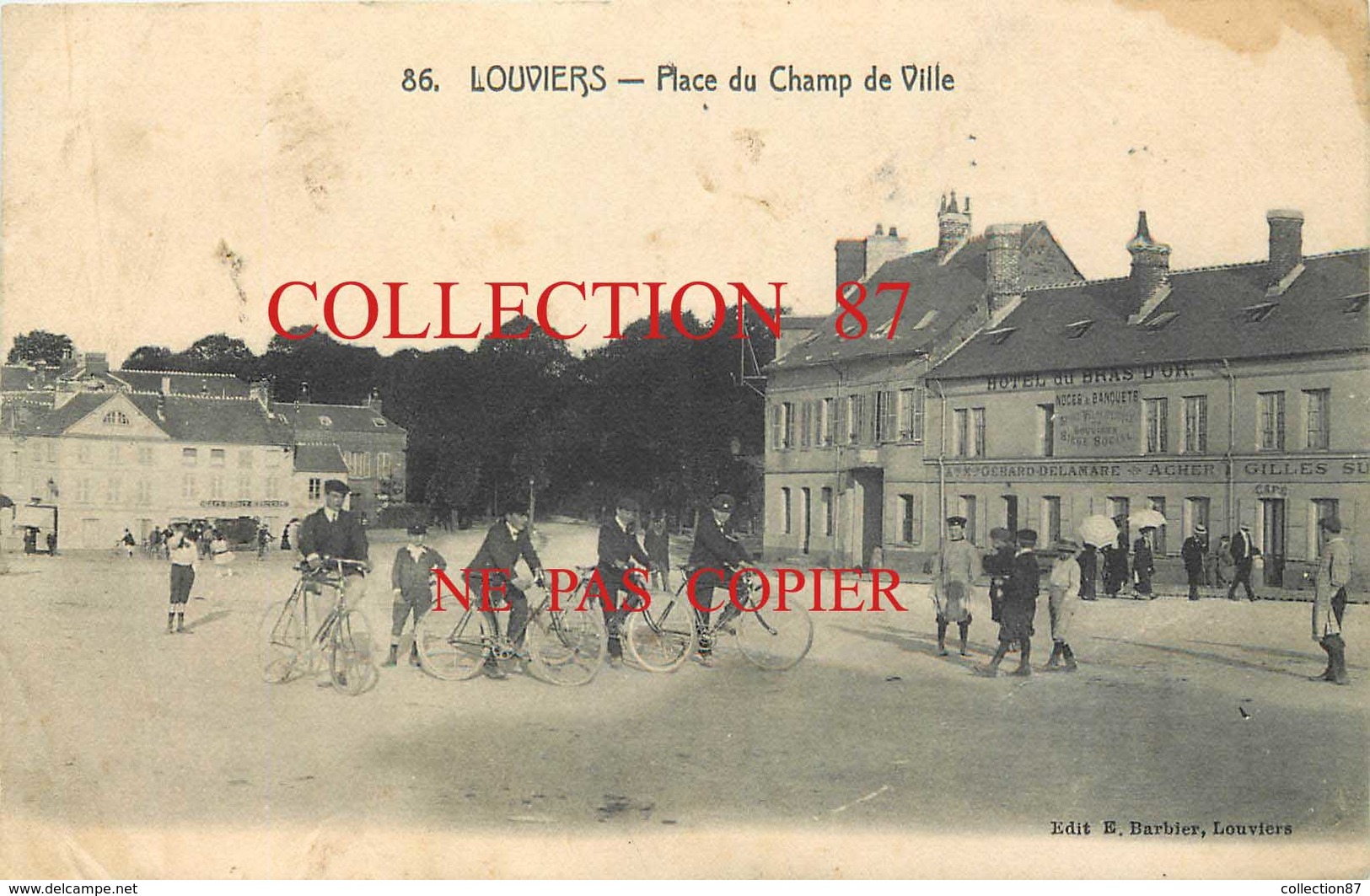 27 ☺♦♦ LOUVIERS - PLACE Du CHAMP De VILLE - HOTEL Du BRAS D'OR G. DELAMARE - Louviers